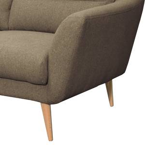 Sofa Lucinda I (2-Sitzer) Webstoff Hanabi: Saharagrau - Beige