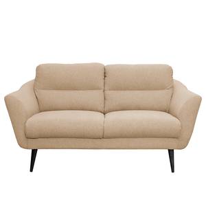 Sofa Lucinda I (2-Sitzer) Webstoff Hanabi: Beige - Schwarz