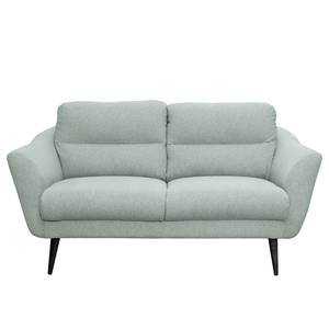 Sofa Lucinda I (2-Sitzer) Webstoff Hanabi: Grau - Schwarz