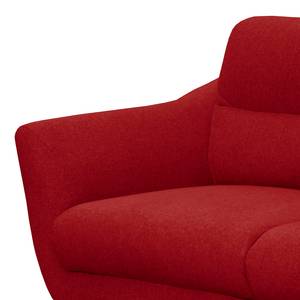 Sofa Lucinda I (2-Sitzer) Webstoff Hanabi: Rot - Schwarz