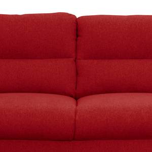 Sofa Lucinda I (2-Sitzer) Webstoff Hanabi: Rot - Schwarz