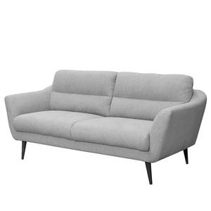 Sofa Lucinda I (2,5-Sitzer) Webstoff - Webstoff Hanabi: Hellgrau - Schwarz