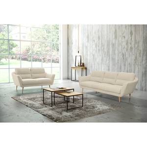 Sofa Lucinda I (3-Sitzer) Webstoff - Webstoff Hanabi: Creme - Beige