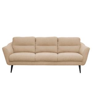 Sofa Lucinda I (3-Sitzer) Webstoff - Webstoff Hanabi: Beige - Schwarz