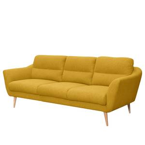 Sofa Lucinda I (3-Sitzer) Webstoff - Webstoff Hanabi: Gelb - Beige