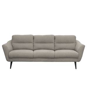 Sofa Lucinda I (3-Sitzer) Webstoff - Webstoff Hanabi: Grau - Schwarz