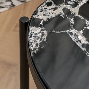 Tavolino Abee I (2) Effetto marmo nero / Nero