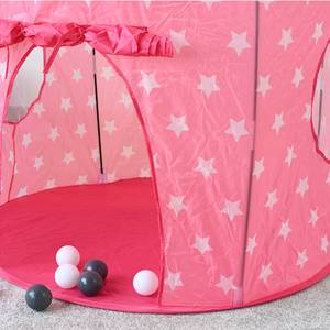 Spielzelt White Stars Pink - Kunststoff - Textil - 105 x 135 x 105 cm