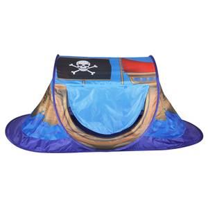 Tente pop up Pirate Boat Bleu - Matière plastique - Textile - 175 x 85 x 70 cm