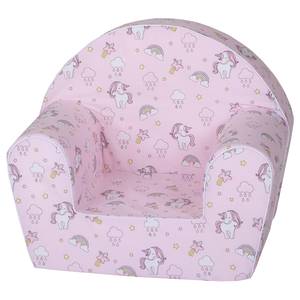 Fauteuil enfant Rainbow Unicorn Rose foncé - Autres - Textile - 34 x 42 x 51 cm