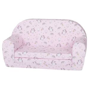 Canapé pour enfant Rainbow Unicorn Rose foncé - Autres - Textile - 77 x 42 x 34 cm