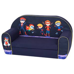 Canapé pour enfant Heroes Bleu - Autres - Textile - 77 x 42 x 34 cm