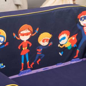 Canapé pour enfant Heroes Bleu - Autres - Textile - 77 x 42 x 34 cm