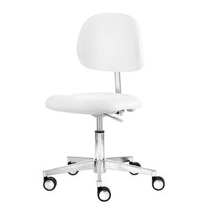 Chaise pivotante myXPERT II Imitation cuir - Blanc