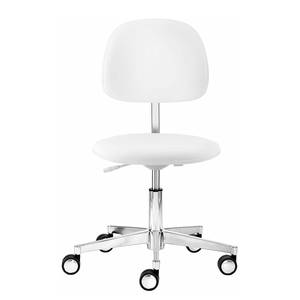 Chaise pivotante myXPERT II Imitation cuir - Blanc