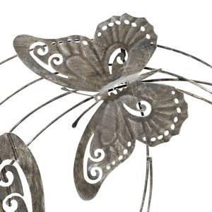 Muurdecoratie Vlinders Varas ijzer - grijs