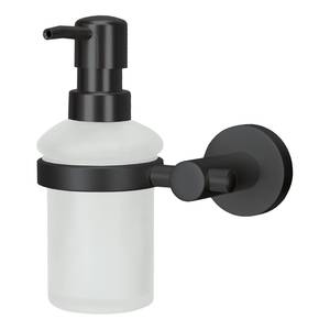 Distributeur de savon Apollo Nero Aluminium / Verre - Noir / Verre dépoli