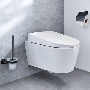 Brosse WC Apollo Nero Aluminium / Verre - Noir / Verre dépoli