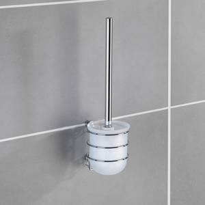 WC-Garnitur Classic Stahl Stahl  / Polypropylen - Weiß / Chrom