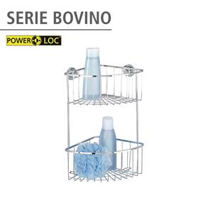 Étagère d’angle Bovino Power-Loc Acier inoxydable - Argenté