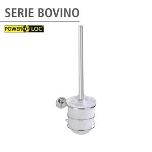 Power-Loc Wand-wc-set Bovino roestvrij staal/ABS - zilverkleurig/chroomkleurig