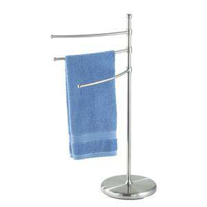 Porte-serviettes sur pied Adiamo II Acier inoxydable - Argenté