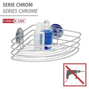 Étagère d’angle Turbo-Loc Butono Acier inoxydable - Chrome