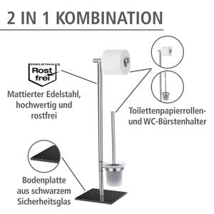 Staande wc-set Lima roestvrij staal - zilverkleurig