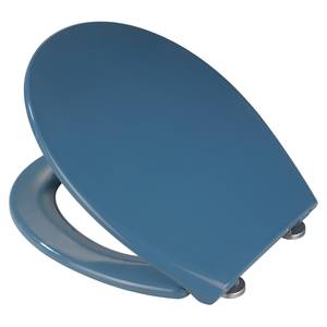 Premium WC-Sitz Samos Edelstahl - Blau