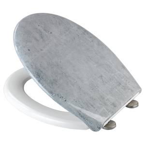 Premium wc-bril Concrete roestvrij staal/duroplast - grijs