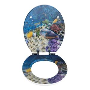 Siège WC Fish MDF (panneau de fibres à densité moyenne) - Multicolore