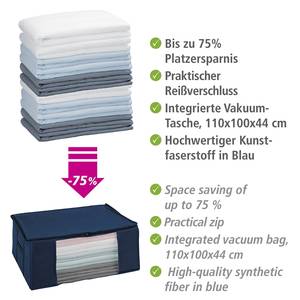 Vacuumbox Soft Air polypropeen - blauw - Hoogte: 25 cm