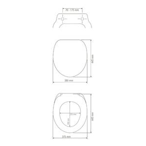 Premium WC-Sitz Alba Edelstahl / Duroplas - Mehrfarbig