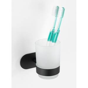 Portes brosses à dents Uno Orea Acier inoxydable - Noir - Noir