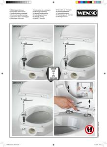 Siège WC premium Peony Acier inoxydable / Polyester PVC - Multicolore