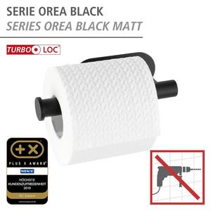 Toilettenpapierhalter Orea II Edelstahl - Schwarz