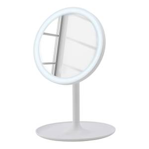 LED Kosmetik-Standspiegel Turro Edelstahl / ABS - Weiß