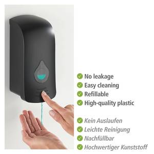 Desinfectiemiddel-dispenser Ranera ABS-kunststof - Zwart - 10 x 10 cm