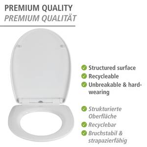 Siège WC Plumes Acier inoxydable / Thermoplastique - Bleu