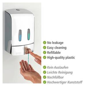 Desinfectiemiddel dispenser Tartas ABS-kunststof - Chrome