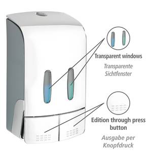 Desinfectiemiddel dispenser Tartas ABS-kunststof - Chrome