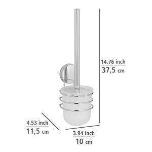 Wc-set Osimo Plus roestvrij staal/polyetheen - chroomkleurig