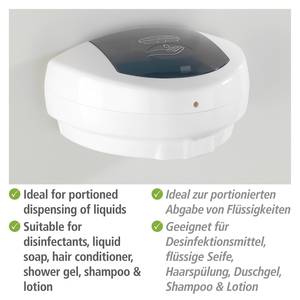 Desinfektionsmittelspender Arco ABS-Kunststoff - Weiß / Grau