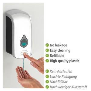 Desinfectiemiddel-dispenser Ranera ABS-kunststof - Chrome - 10 x 10 cm