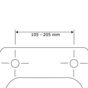 Wc-bril Wenge MDF (Medium-Density Fibreboard) - donkerbruin