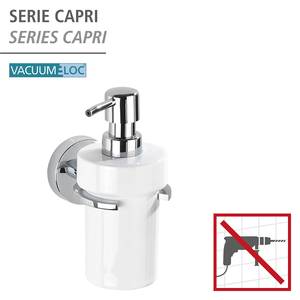 Distributeur de savon Capri Zinc moulé sous pression / Céramique - Blanc
