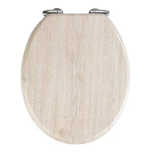 Siège WC Chêne MDF (panneau de fibres à densité moyenne) - Gris