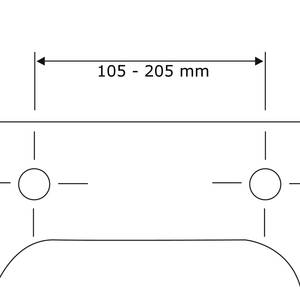 WC-Sitz Eiche MDF (Mitteldichte Holzfaserplatte) - Grau