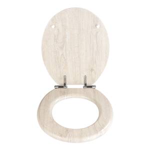 Siège WC Chêne MDF (panneau de fibres à densité moyenne) - Gris