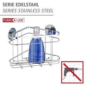 Turbo-Loc Eckablage Aingeni Edelstahl - Silber